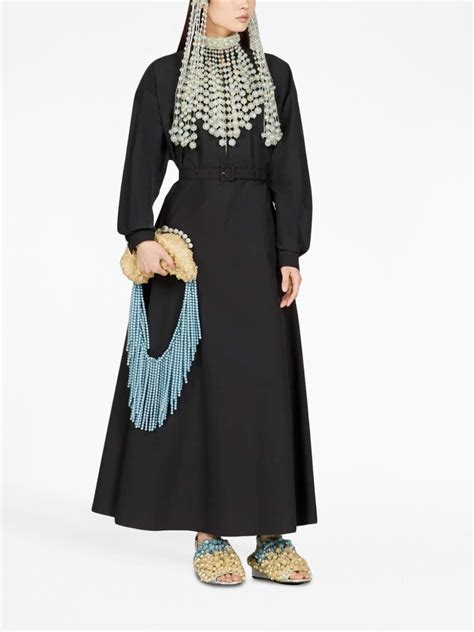 gucci cotton poplin maxi dress.